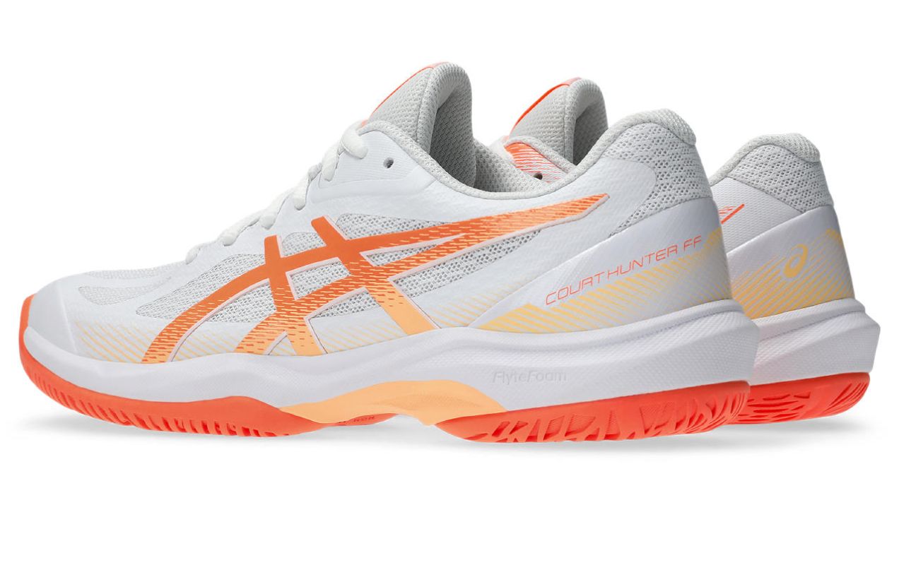 Asics Court Hunter FF - white/vivid coral
