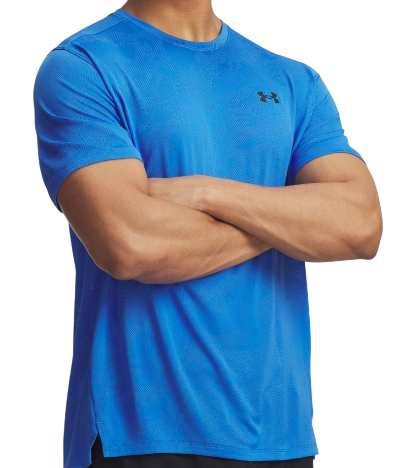 Under Armour Tech Vent Jacquard Sleeve - blue atlantis/black Under Armour Tech Vent Jacquard Sleeve - blue atlantis/black