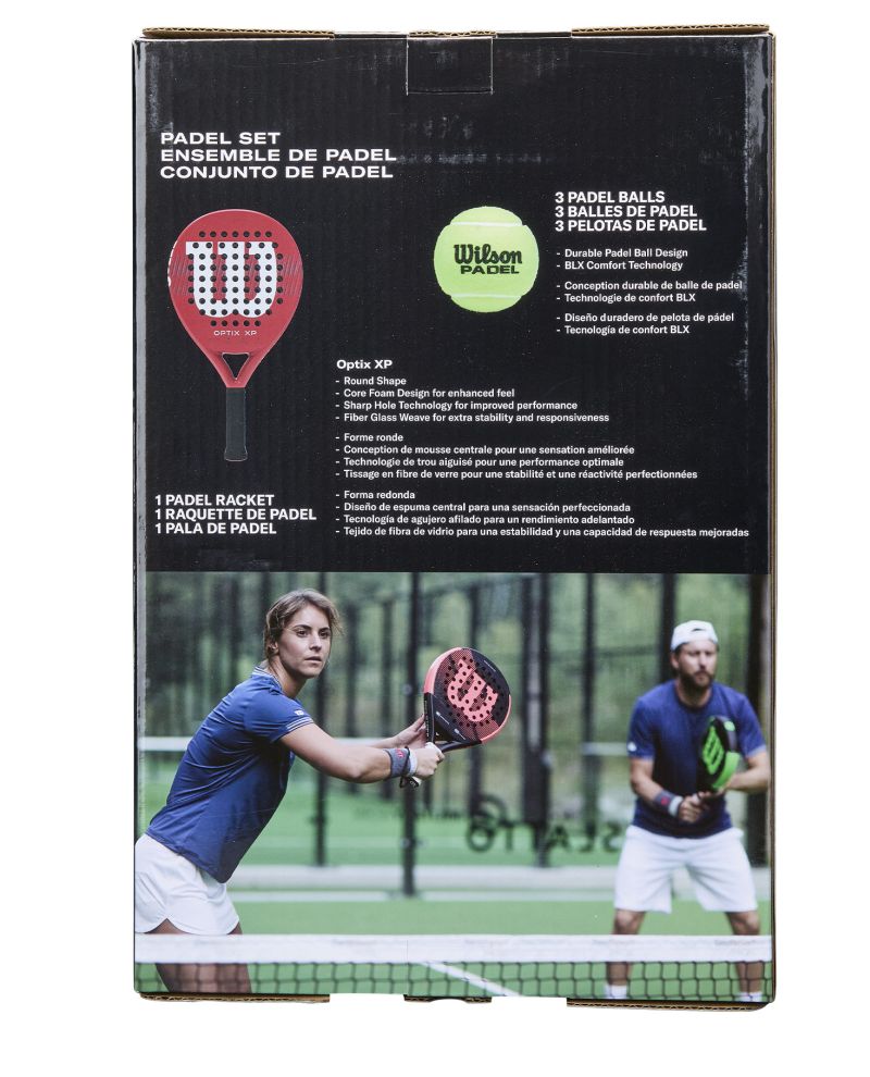 Wilson Optix XP Padel Kit Box - red Wilson Optix XP Padel Kit Box - red