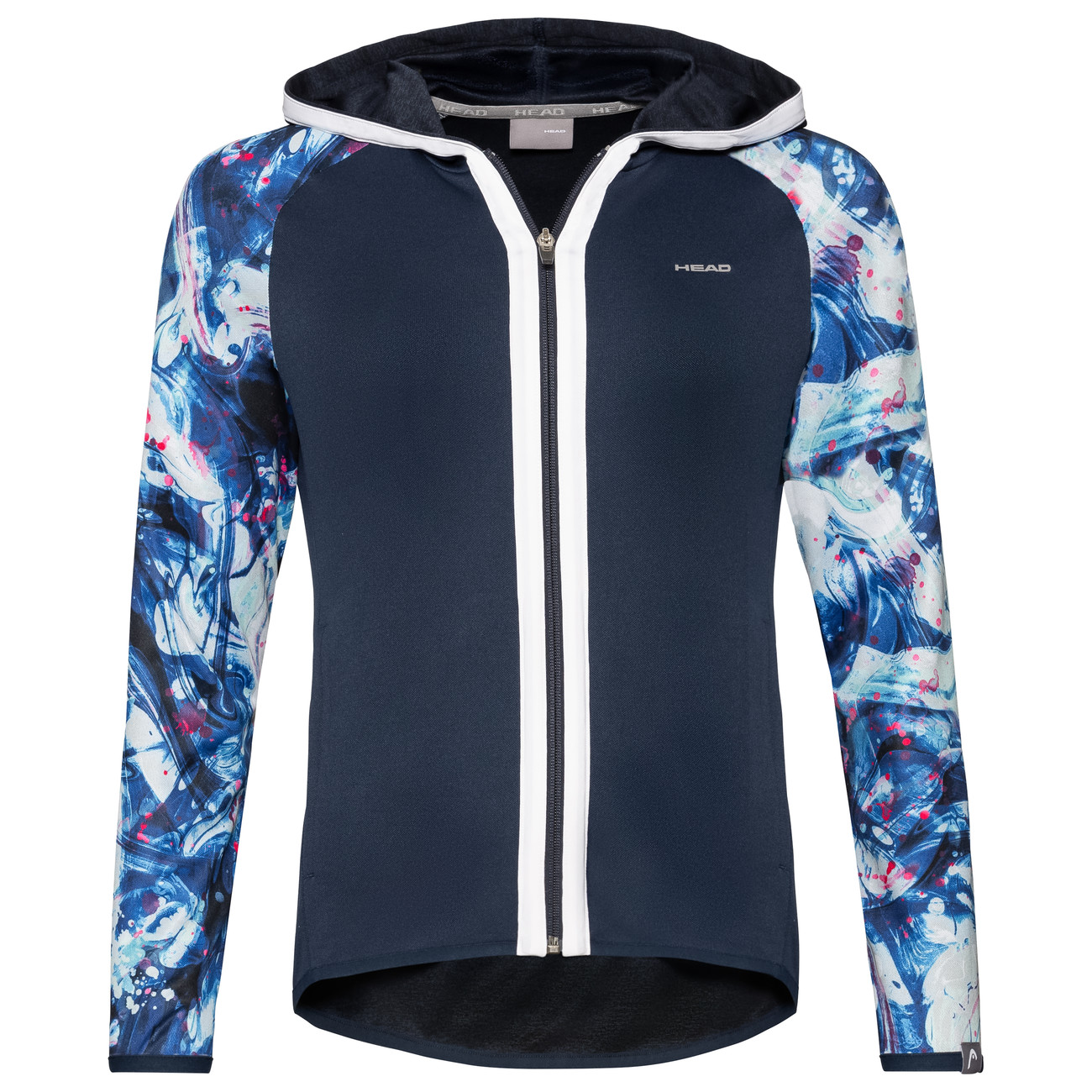head-action-hoodie-fz-w-dark-blue-white-1 Head Action Hoodie FZ W - dark blue/white