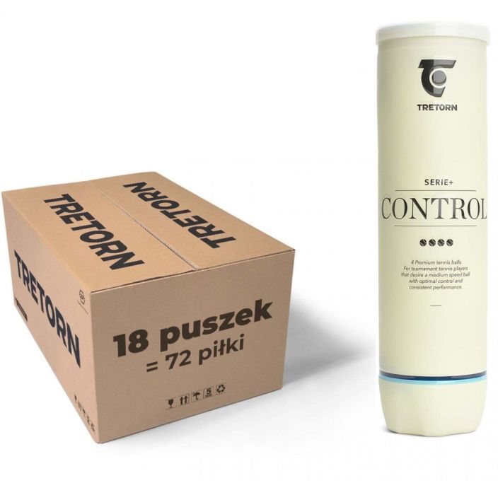 Tretorn Serie+ Control (white can) - 18 x 4B