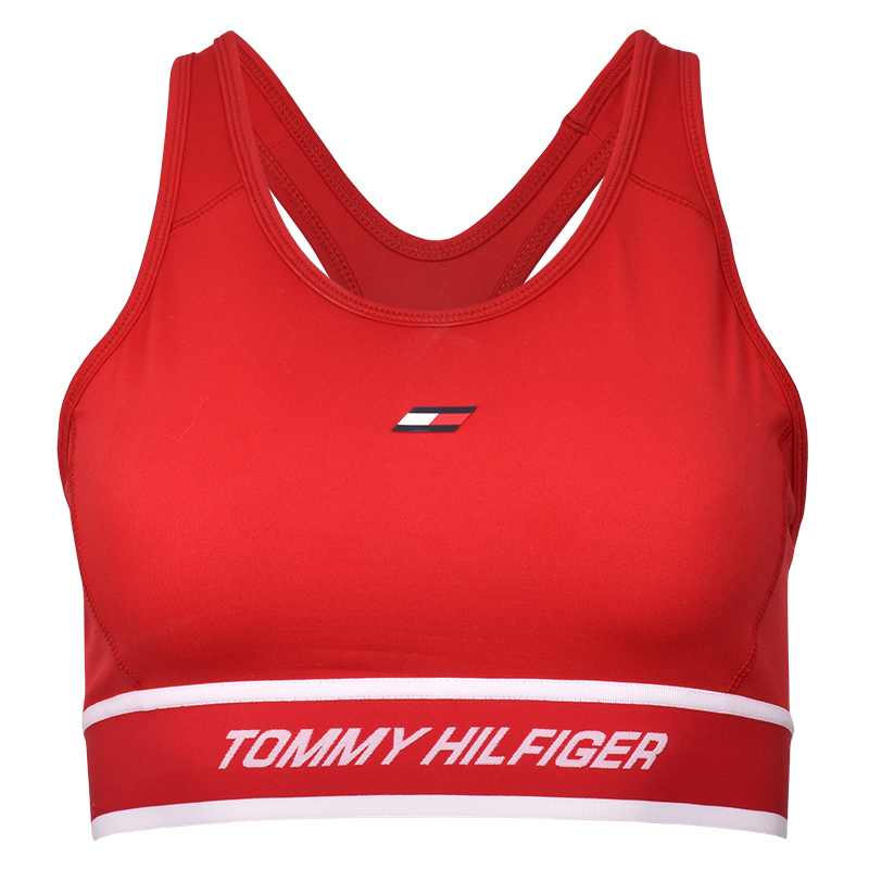 Tommy Hilfiger Mid Int Tape Bra - primary red