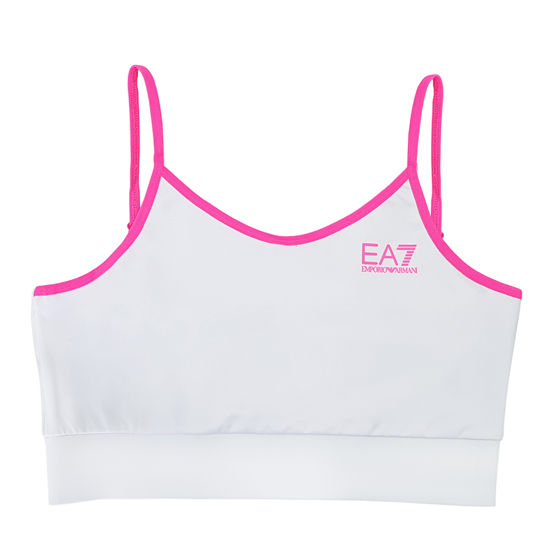 Women's bra EA7 Woman Jersey Sport Bra white - Main Image