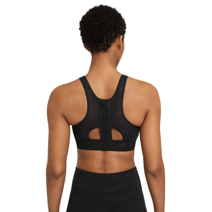 Nike Swoosh UltraBreathe Bra W - black/black/black/dark smoke grey