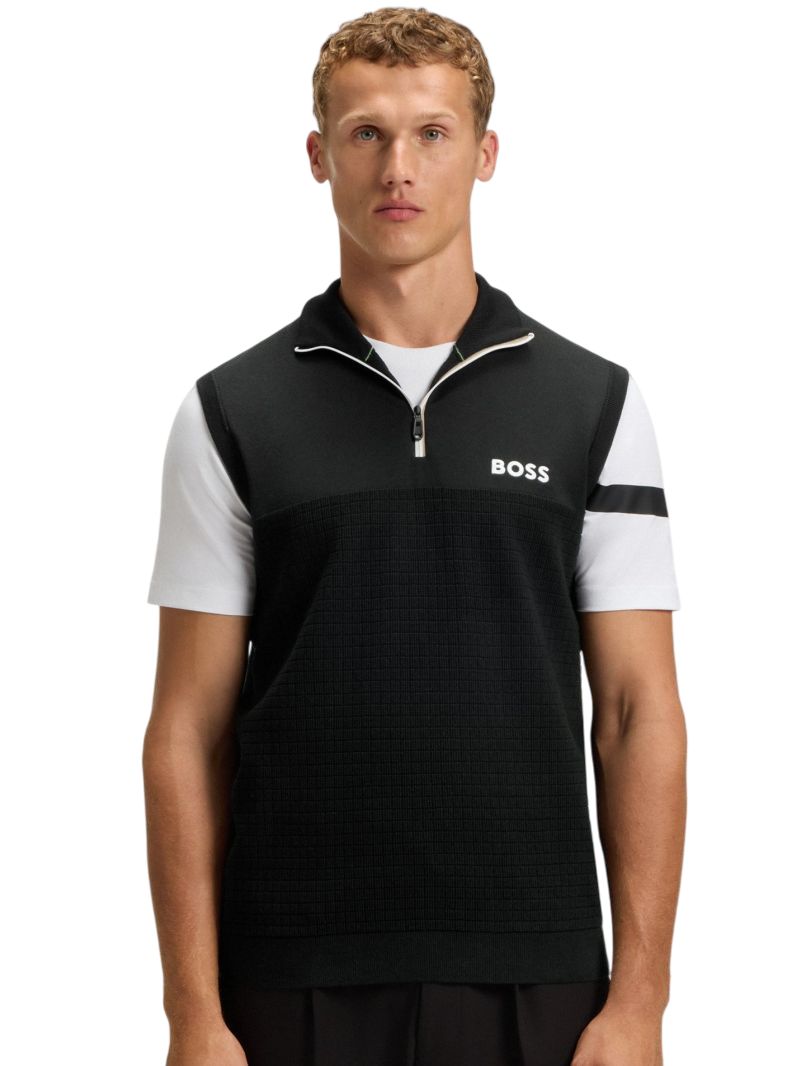 BOSS Birdie 1/4 Zip - black BOSS Birdie 1/4 Zip - black