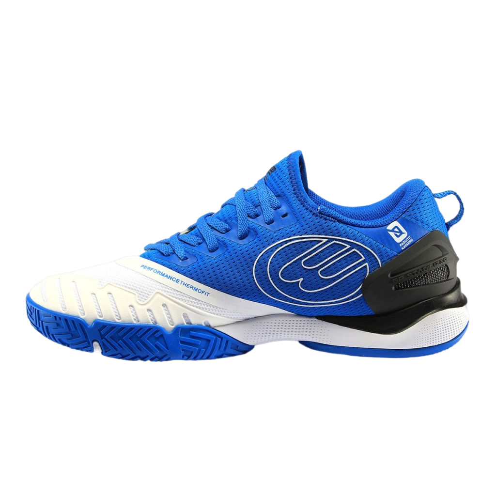 Bullpadel Hack Hybrid Fly 22V - blanco/azul real