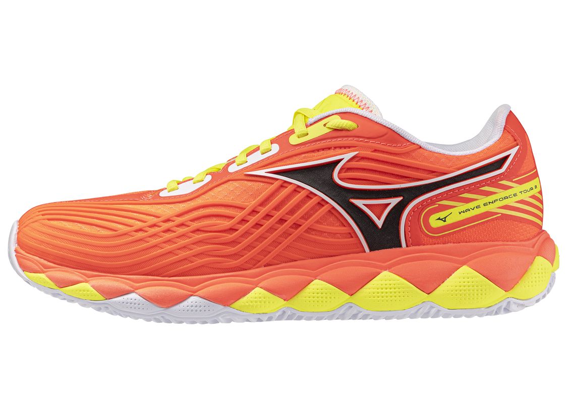 Męskie buty do padla Mizuno Wave Enforce Tour 2 Padel - lava orange/white/yellow jasper