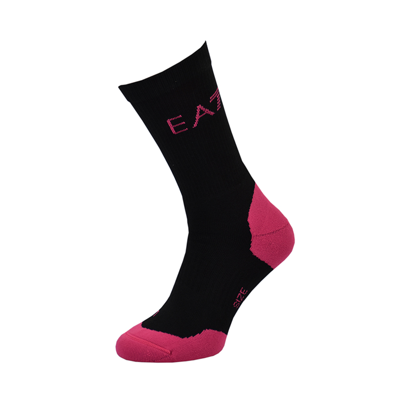 EA7 Knitted Sock 1P - black/pink fluo