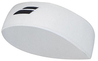 Babolat Logo Headband - white/black