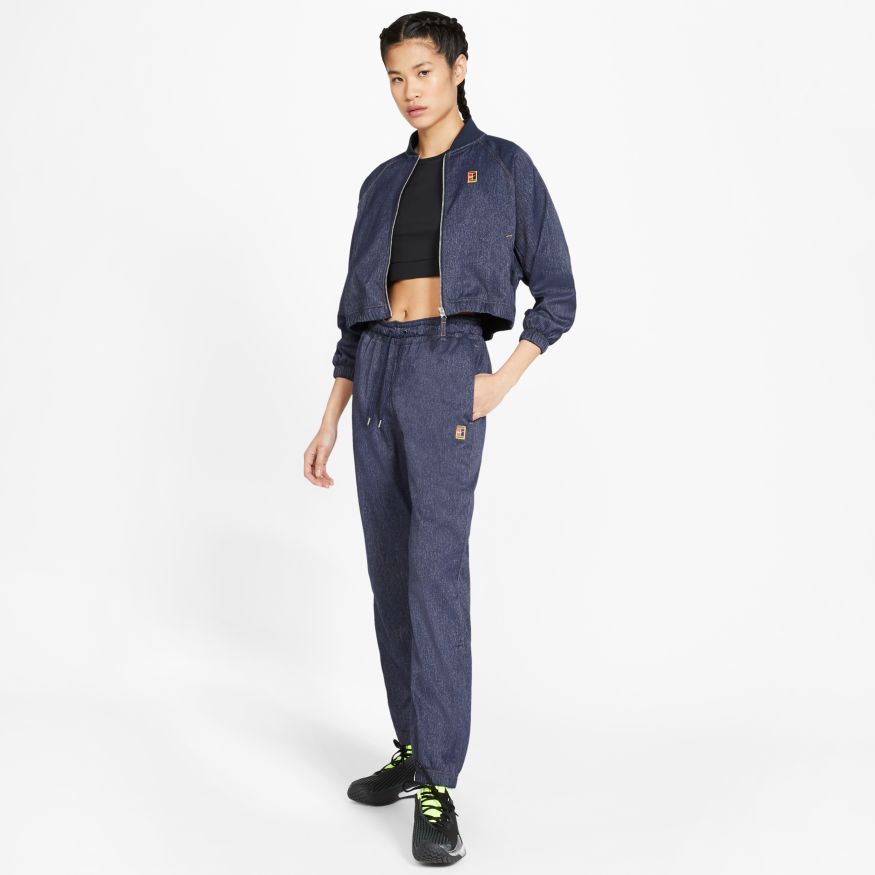 Nike Court Jacket PS NT W - obsidian/silver/wheat
