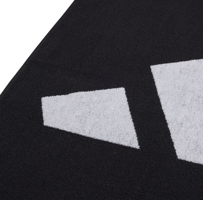 IU1289_1_HARDWARE_Photography_Front-Center-View_white Adidas 3BAR Towel Large - black/white