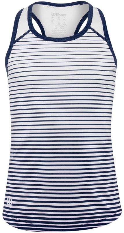 Wilson G Team Striped Tank - blue depths/white