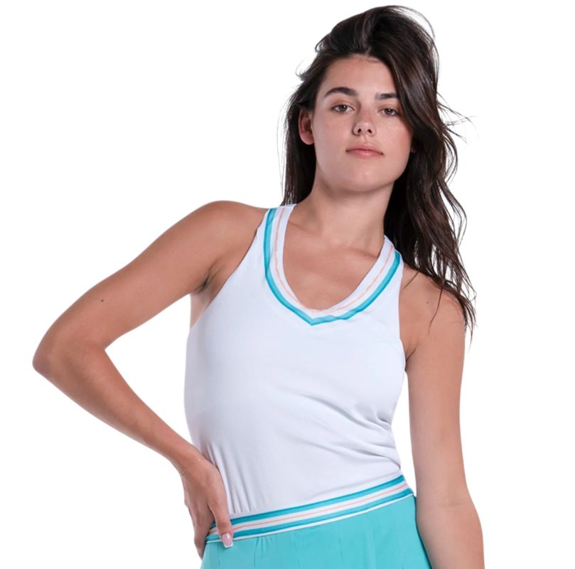 Lucky in Love Oasis Stripe - white Lucky in Love Oasis Stripe - white