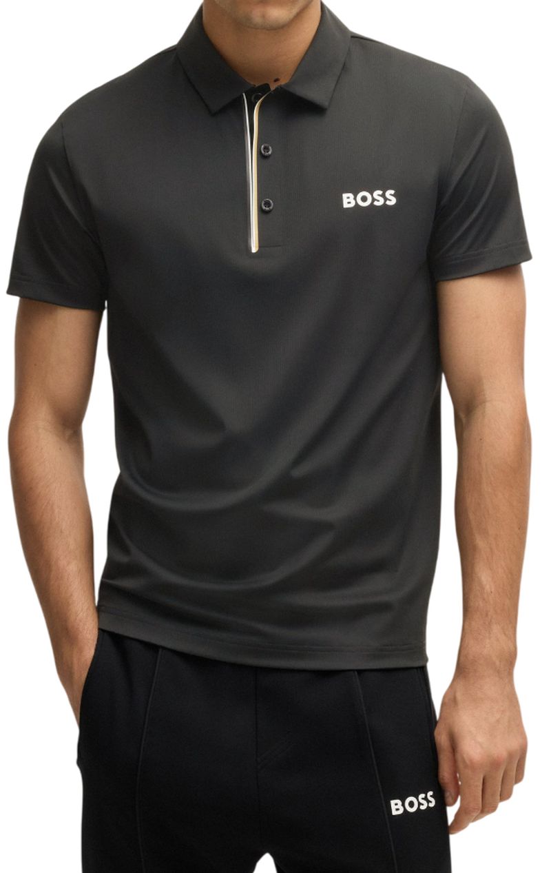 BOSS Paddy Shirt In Quick-Dry Ribbed Fabric