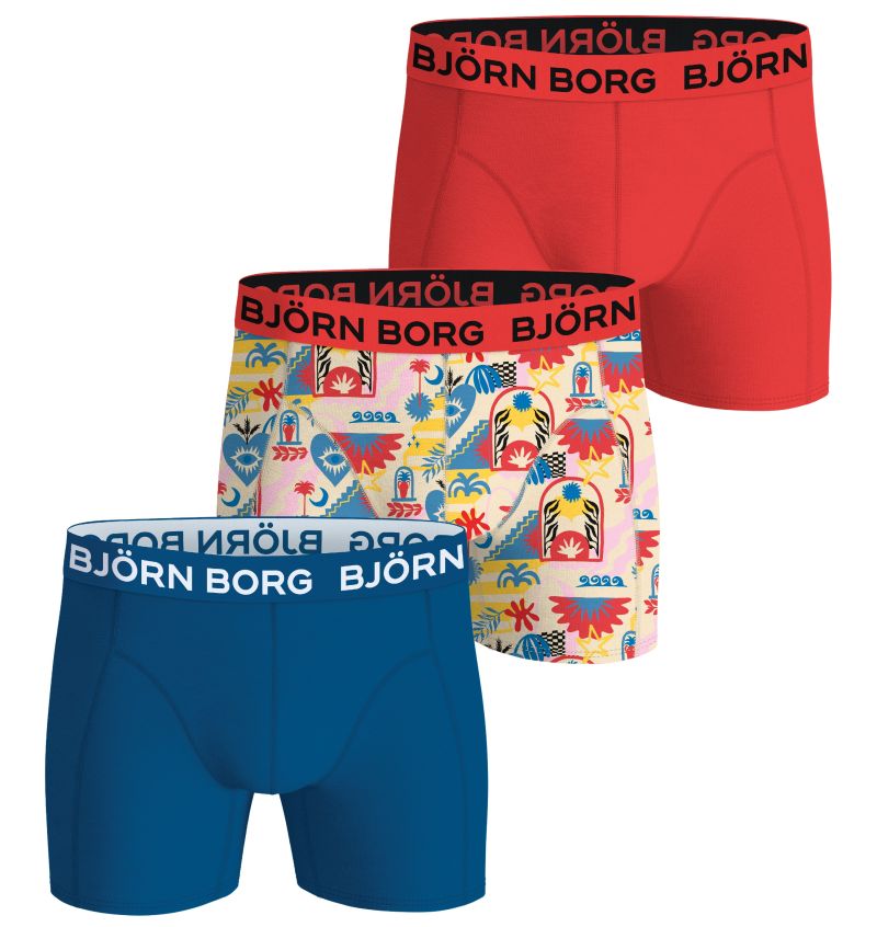 Björn Borg Cotton Stretch 3P - multicolor