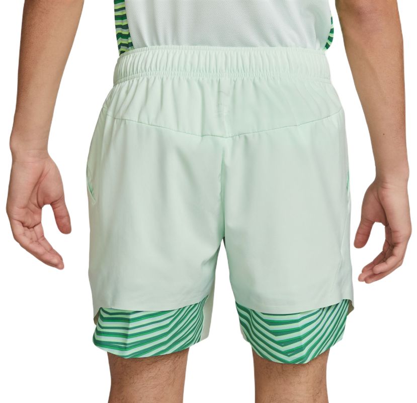 Nike Dri-Fit Slam Tennis Shorts - barely green/black