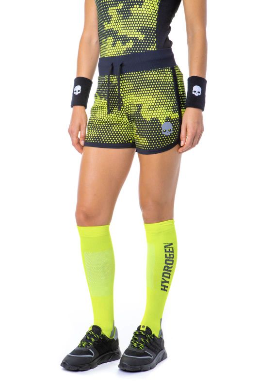 Hydrogen Women Tech Camo Shorts - camo fluo yellow/black