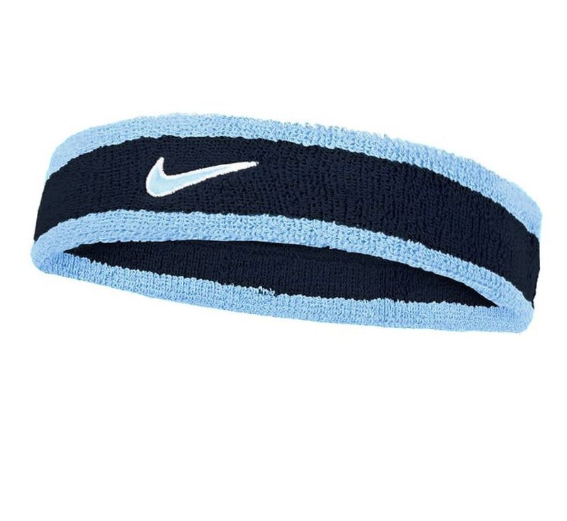 Nike Swoosh Headband - aquarius blue/college navy/pale ivory