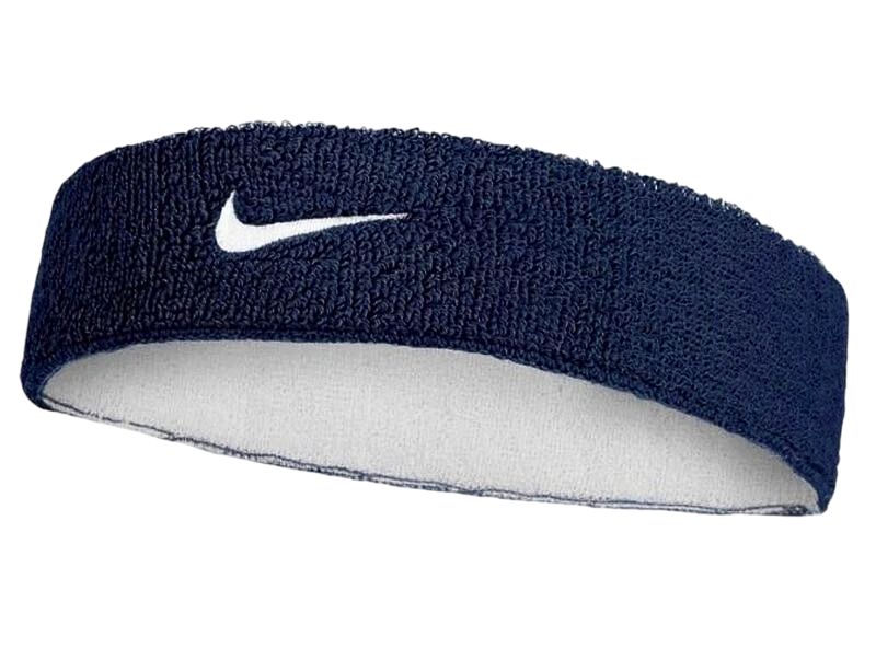 Nike Swoosh Reversible Headband - college navy/white