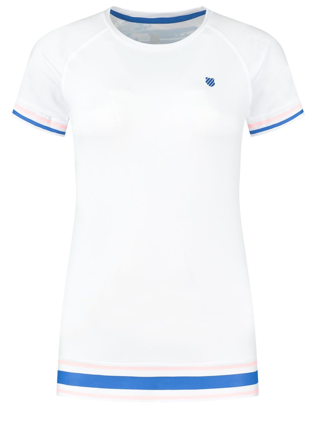 K-Swiss Tac Hypercourt Round Neck Top - white/print
