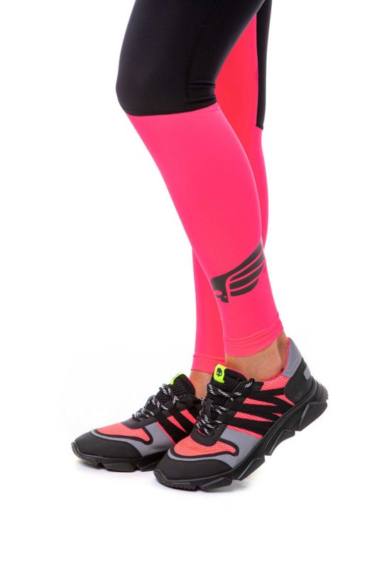 Hydrogen Fast Skull Leggings Woman - fluo fuchsia