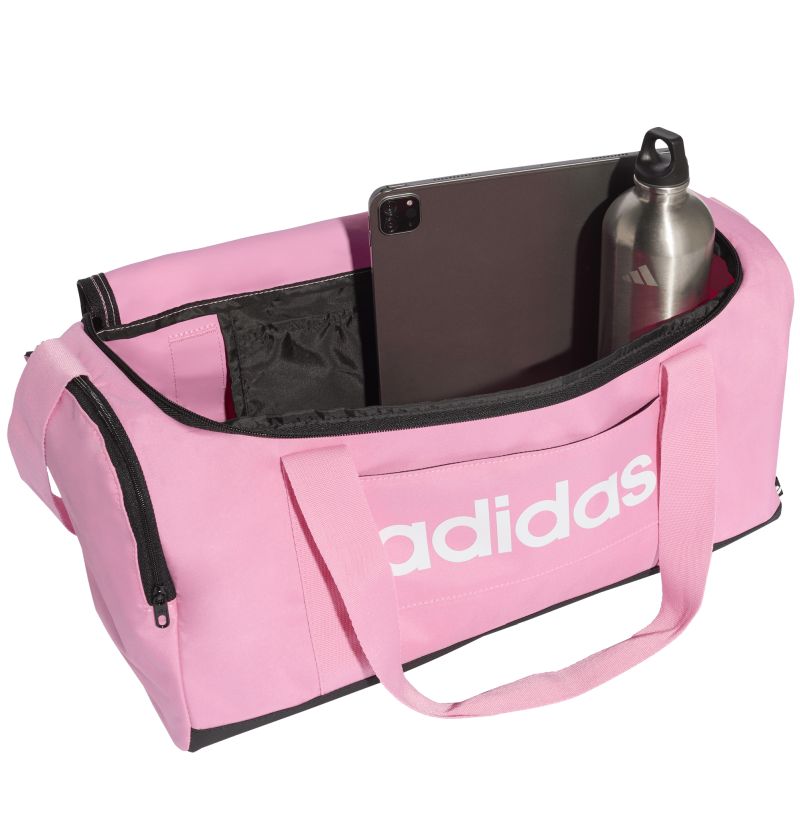 Adidas Linear Duffel Small - pink/white Adidas Linear Duffel Small - pink/white