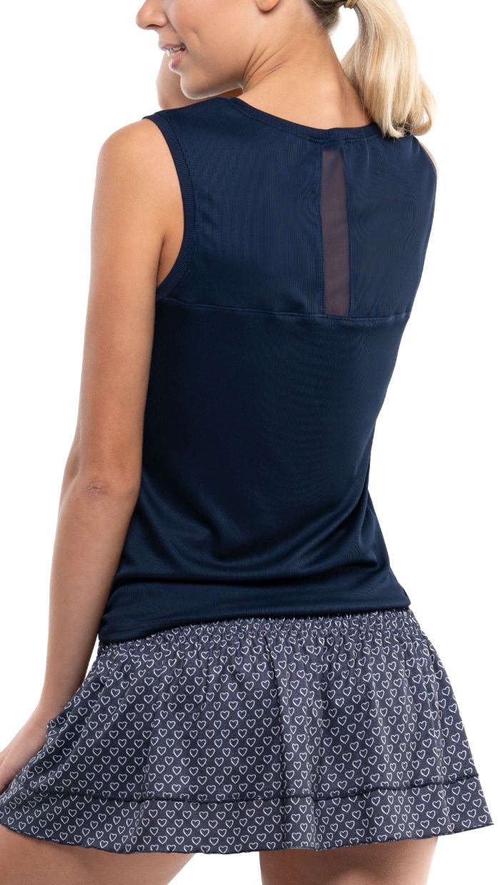Lucky in Love Core Twist Front Tank Women - midnight