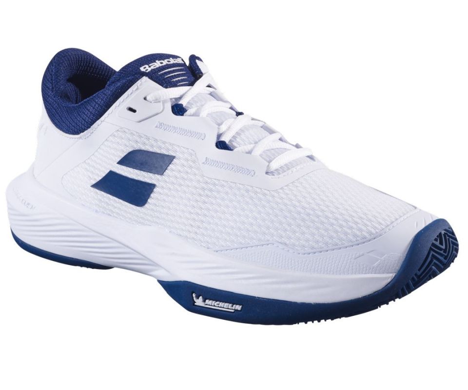 Babolat SFX 4 Clay - white/estate blue Babolat SFX 4 Clay - white/estate blue