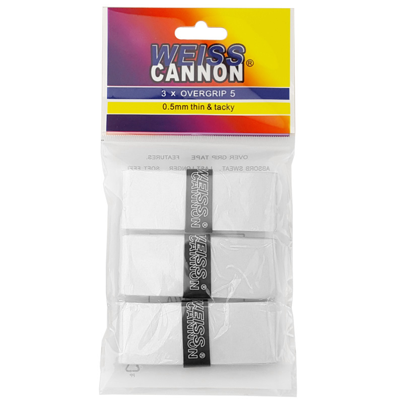 Weiss Cannon Mystery Overgrip 5 3P - white