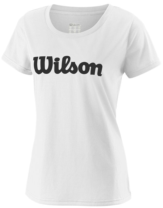 Wilson W Uwii Script Tech Tee - white/black