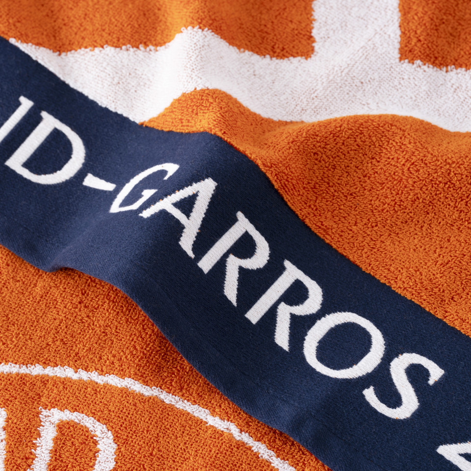 1743580337-serviette-de-toilette-coton-bio-joueur-se-roland-garros-2025-terre-battue Roland Garros Joueur Joueuse RG 2025 - orange
