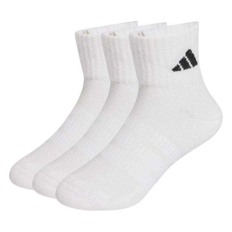 Adidas Cushioned Sportswear Ankle Socks 3P - white/white/black