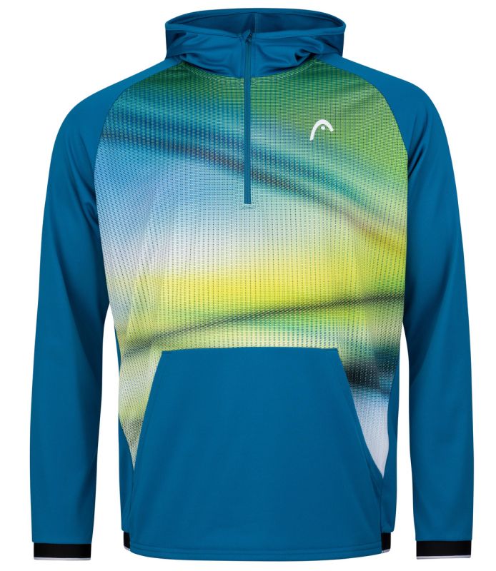 Head Power Hoodie B - blue/print vision