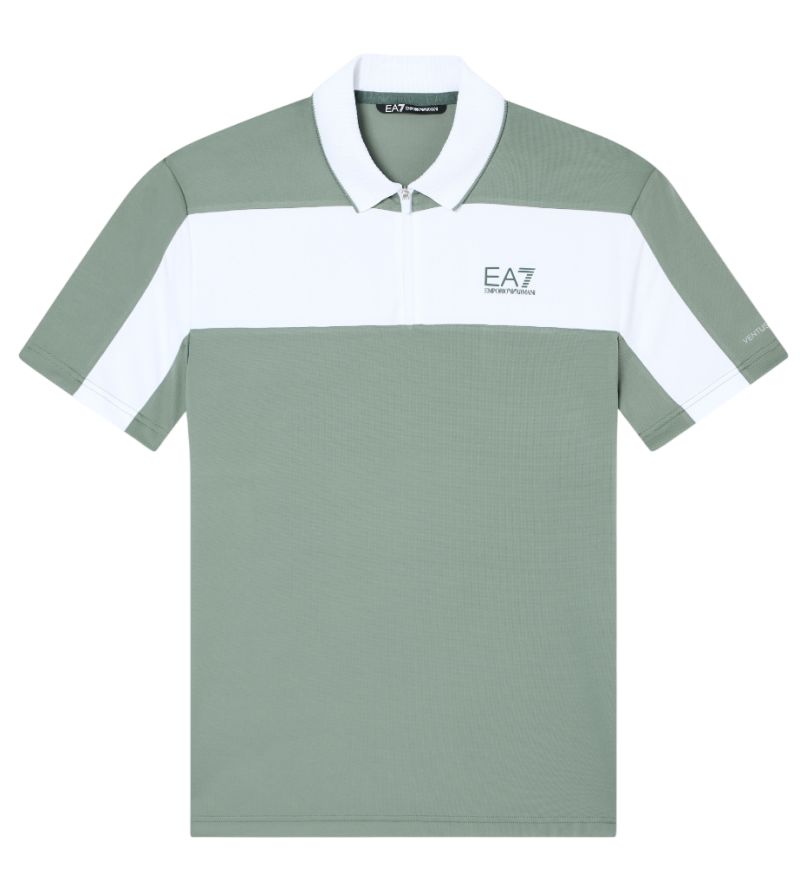 EA7 Tennis Pro Zip-Up Shirt - laurel wreath