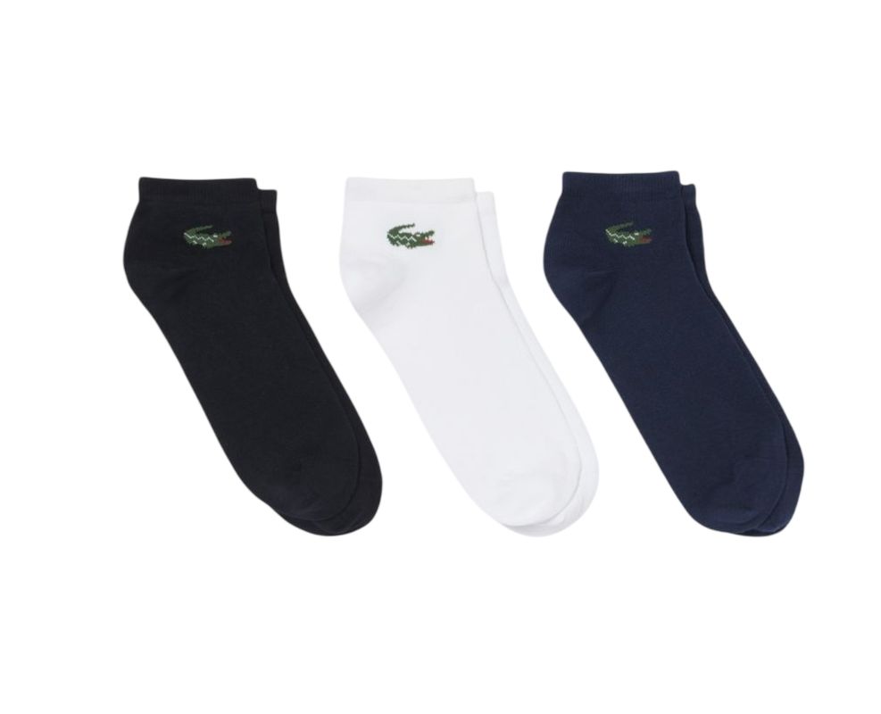 Lacoste Low 3P - navy blue/white/black