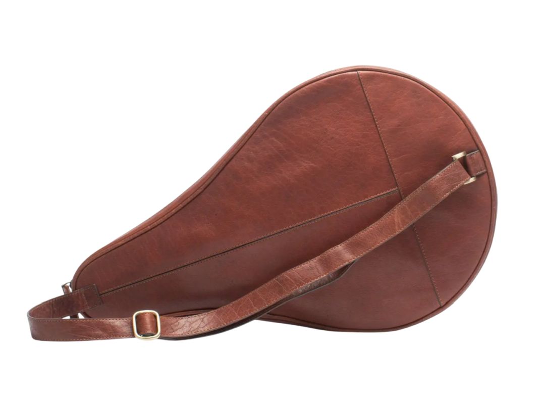 Hildebrand Leather Padel Case - cognac