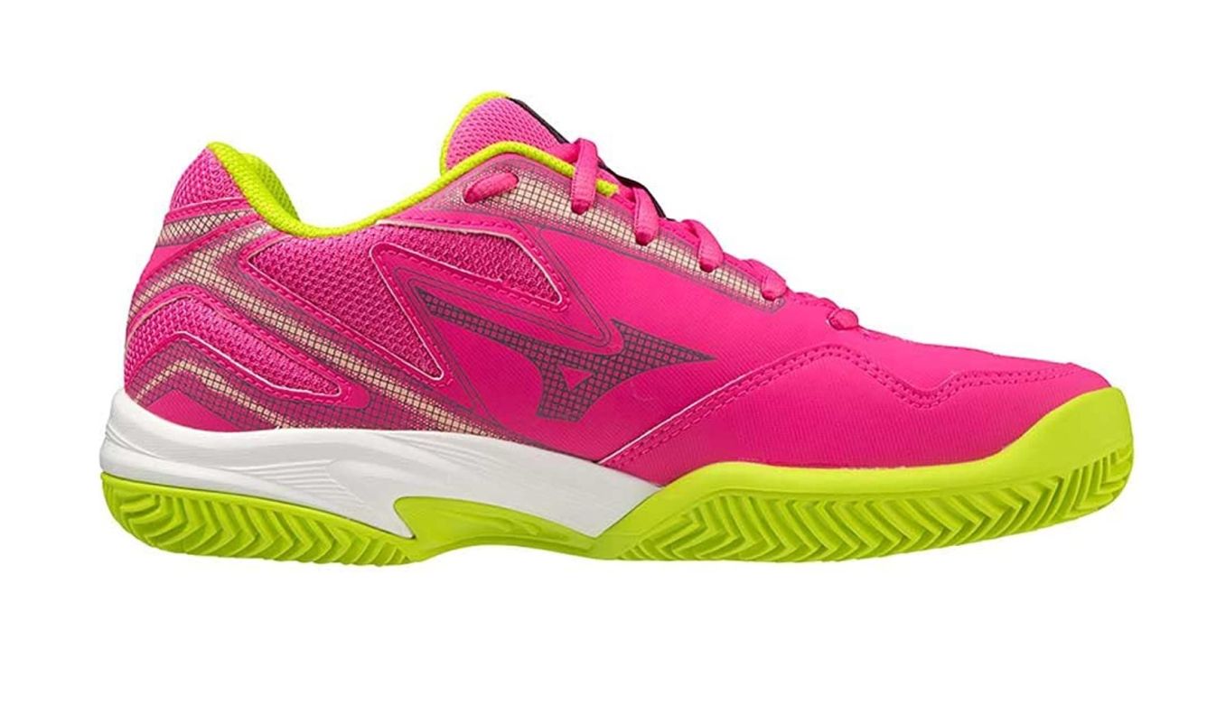 Mizuno Break Shot 4 Padel - fuchsia fedora/acid lime/white