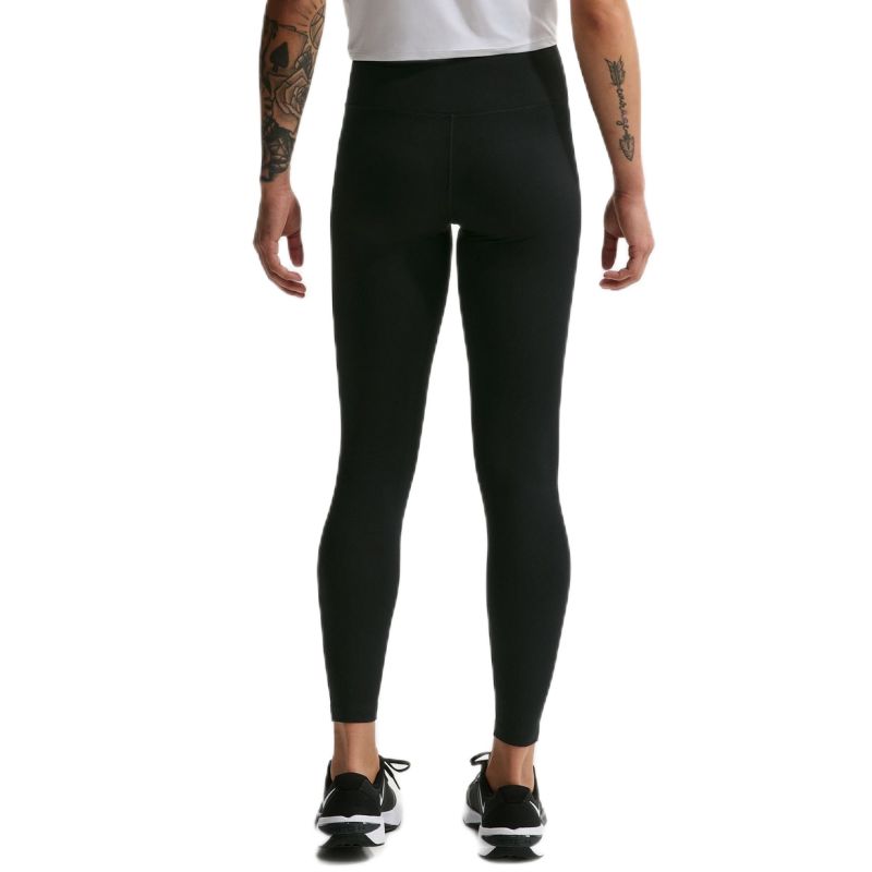 Nike One Seamless Front High Waisted Full Length - black/white Nike One Seamless Front High Waisted Full Length - black/white