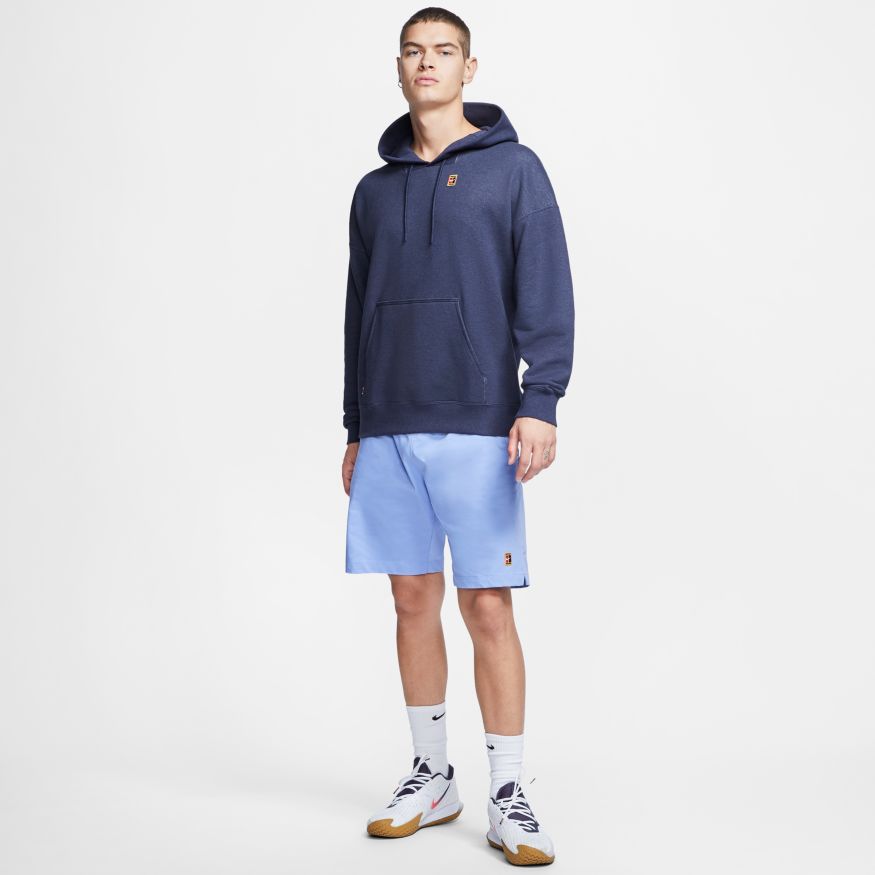 Nike Court Fleece Hoodie Heritage - obsidian/heather