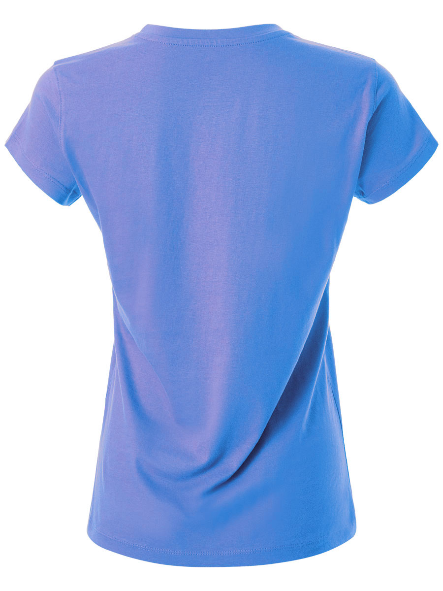 Wilson Women Script Cotton Tee II - brilliant blue/sharp green