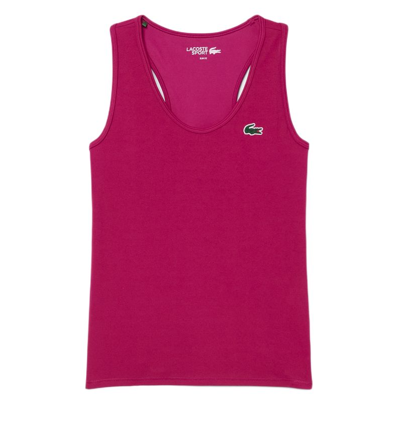 Damski top Lacoste Sport Slim Fit - fuchsia pink