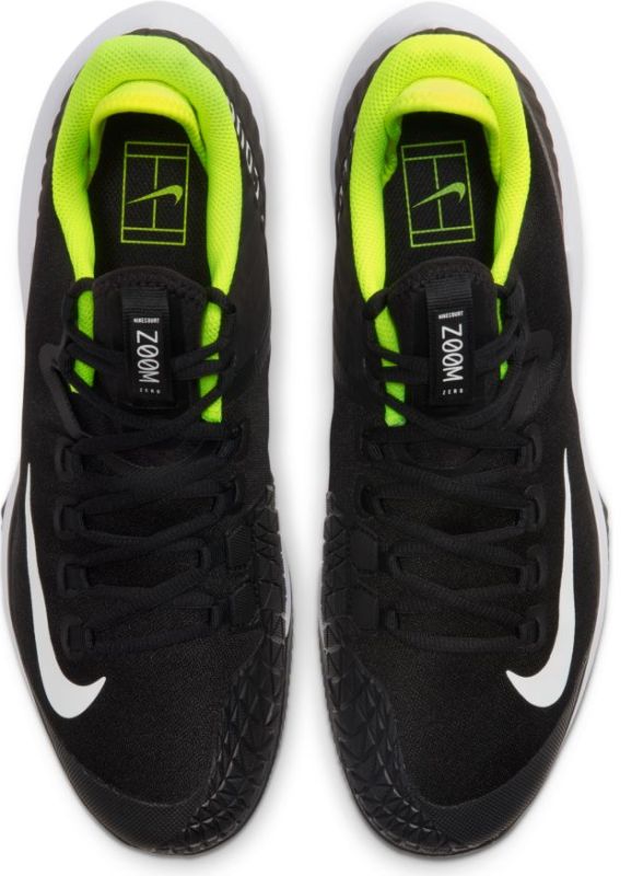 Nike Court Air Zoom Zero Clay - black/white/volt