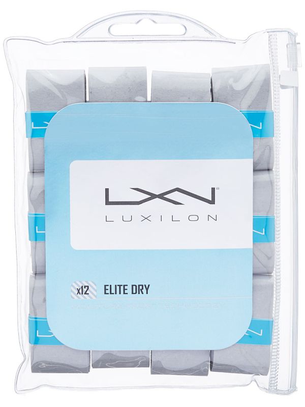 Luxilon Elite Dry Overgrip grey 12P
