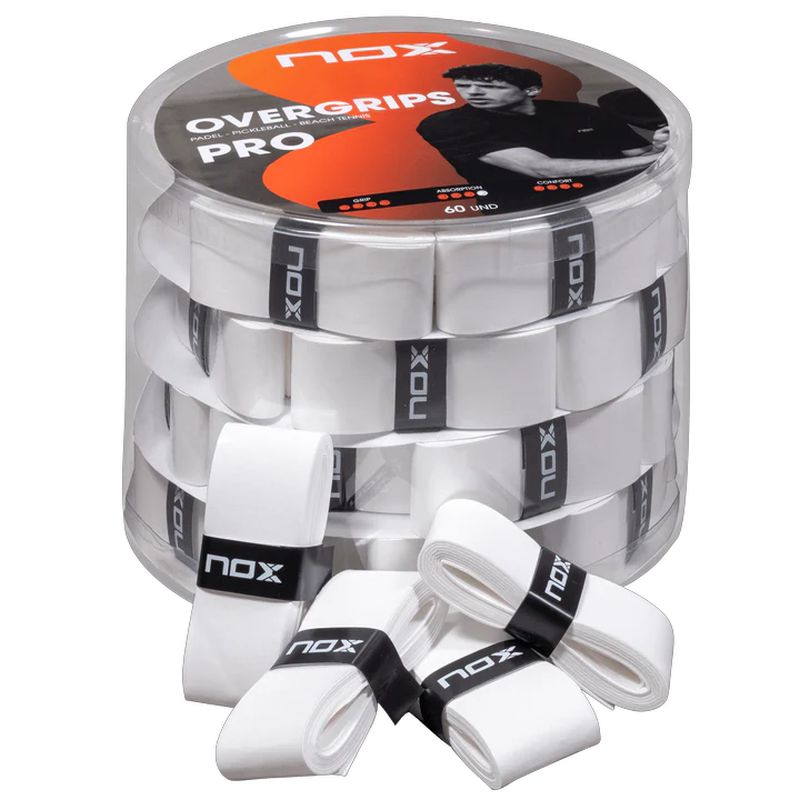 NOX Overgrips Pro 60P - white NOX Overgrips Pro 60P - white