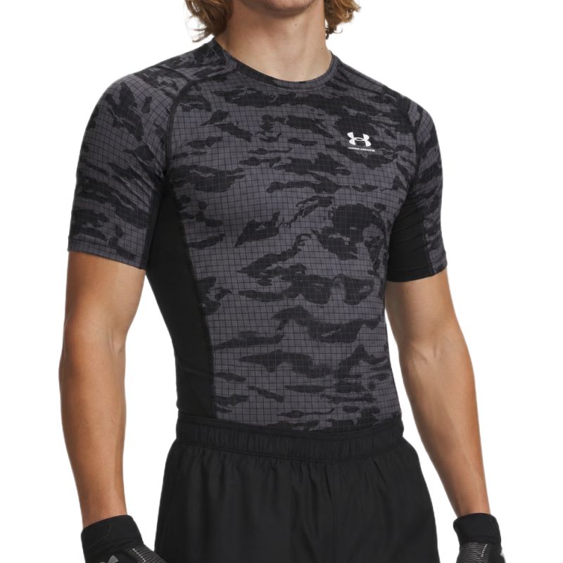 Under Armour HeatGear Printed - black/castlerock/white Under Armour HeatGear Printed - black/castlerock/white