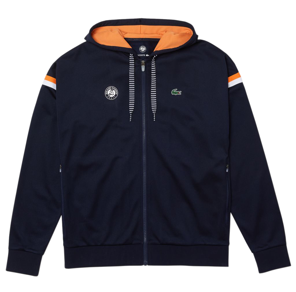 Lacoste Roland Garros Men's SPORT Hooded Sweatshirt blue marine