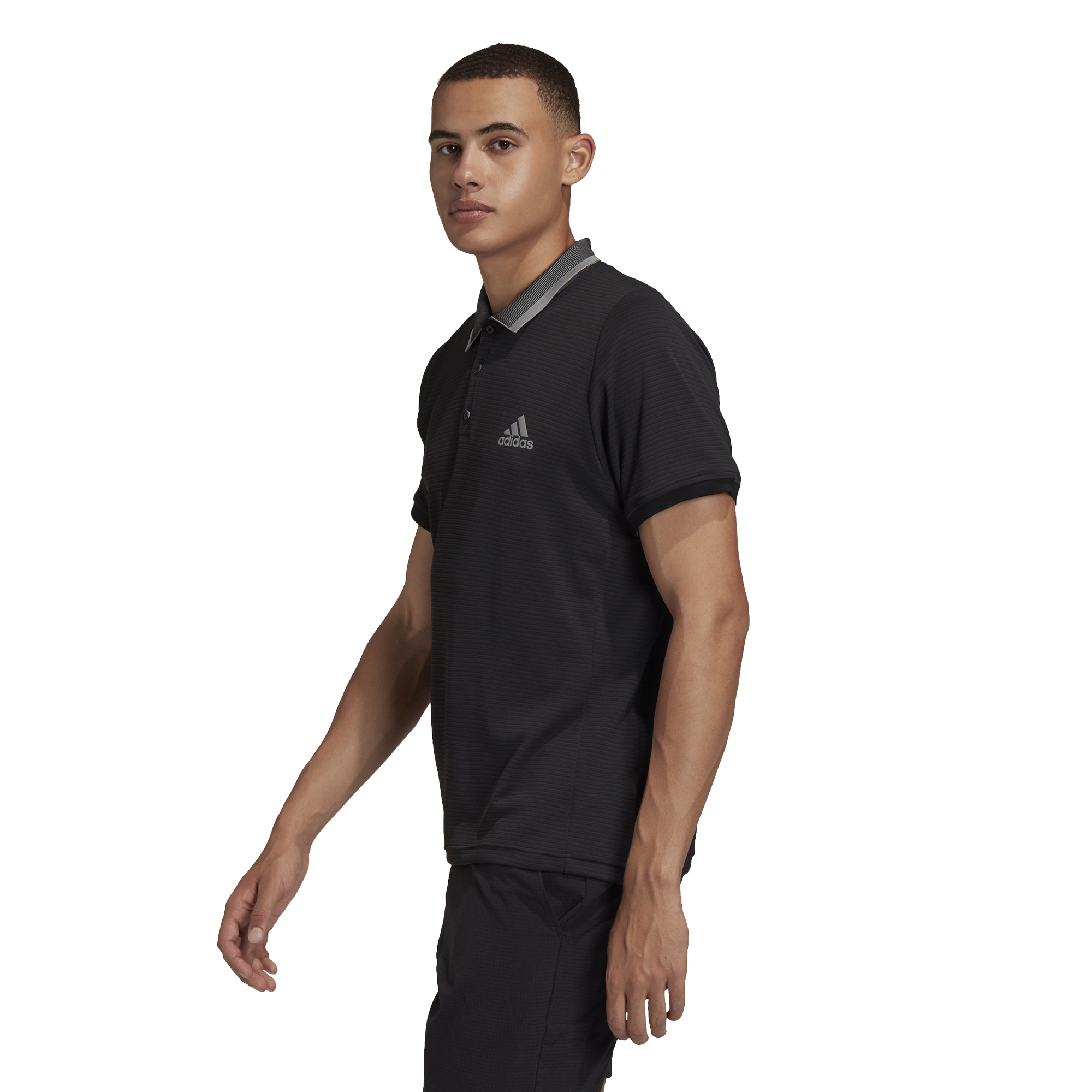 Adidas M T Freelift Polo - black/grey three