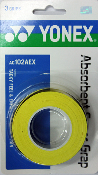 Yonex Absorbent Super Grap 3P - yellow Yonex Absorbent Super Grap 3P - yellow