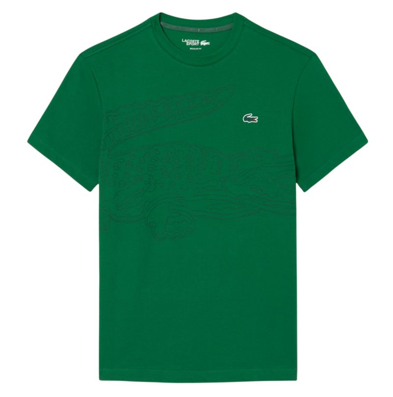 Lacoste Ultra Dry Crocodile Print Sport - fairway/black