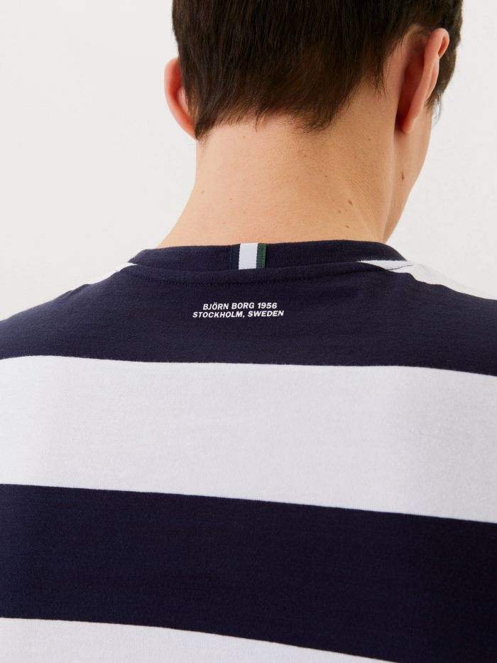 Björn Borg Tee Sport M - stripes